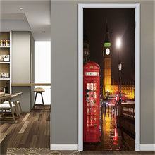 Load image into Gallery viewer, 3D Door Sticker Wood Adhesive Waterproof Wallpaper for Doors Living Room Bedroom Poster DIY Mural Decals Home Decor deursticker