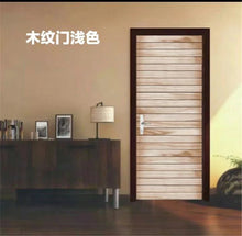 Load image into Gallery viewer, 3D Door Sticker Wood Adhesive Waterproof Wallpaper for Doors Living Room Bedroom Poster DIY Mural Decals Home Decor deursticker